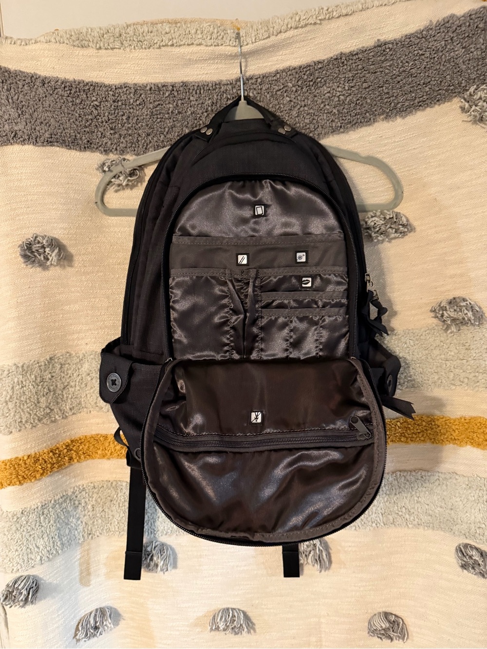 OGIO Black Button-Accent Backpack - Picture 6 of 12